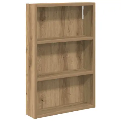 vidaXL Kopalna stenska omarica s polico Oreh 40 x 10 x 60,5 cm