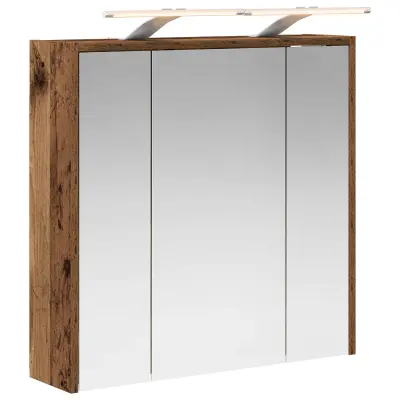 vidaXL Kopalniška ogledalna omara Star les 63,5 x 16 x 62,5 cm