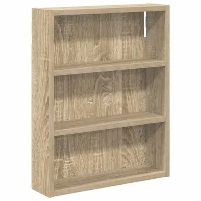 vidaXL Kopalna stenska omarica s polico Sonoma hrast 40 x 10 x 50 cm