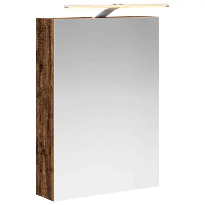 vidaXL Kopalniška ogledalna omara s polico Star les 50 x 14,5 x 70 cm