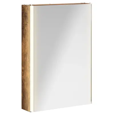 vidaXL Kopalniška ogledalna omara Dimljeni oreh 43 x 11,5 x 60,5 cm