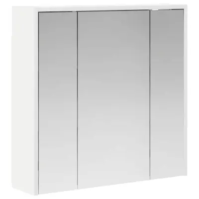 vidaXL Kopalniška ogledalna omara Bela 63,5 x 16 x 62,5 cm