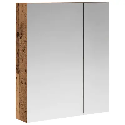 vidaXL Kopalniška ogledalna omara s polico Star les 60 x 14,5 x 70 cm