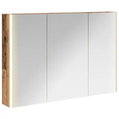 vidaXL Kopalniška ogledalna omara Star les 103,5 x 15,5 x 70 cm