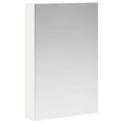 vidaXL Kopalniška ogledalna omara s polico Bela 40 x 10,5 x 60,5 cm