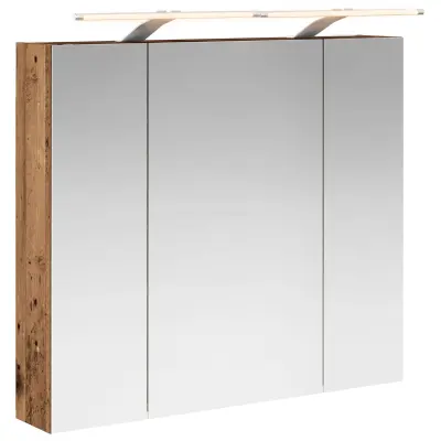 vidaXL Kopalniška ogledalna omara s polico Star les 80 x 14.5 x 70 cm