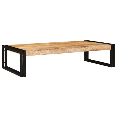 vidaXL Polica za kopalnico Rjava 100 x 50 x 23 cm Trdo grobo mango les