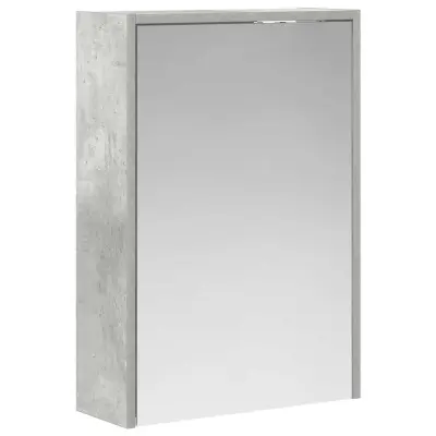 vidaXL Kopalniška ogledalna omara Betonsko siva 43 x 16 x 62.5 cm