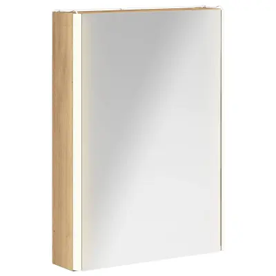 vidaXL Kopalniška ogledalna omara Oreh 43 x 11,5 x 60,5 cm