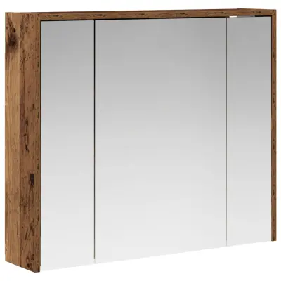 vidaXL Kopalniška ogledalna omara Star les 73,5 x 16 x 62,5 cm