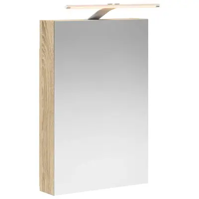 vidaXL Kopalniška ogledalna omara Sonoma hrast 40 x 10,5 x 60,5 cm