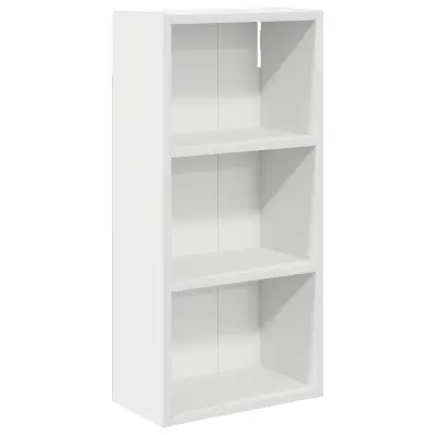 vidaXL Kopalna stenska omarica s polico Bela 30 x 16 x 62,5 cm
