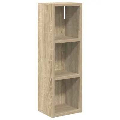 vidaXL Kopalna stenska omarica s polico Sonoma hrast 20 x 16 x 62,5 cm