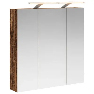 vidaXL Kopalniška ogledalna omara Star les 70 x 14,5 x 70 cm