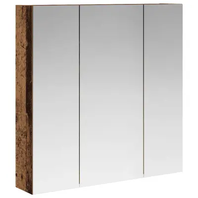 vidaXL Kopalniška ogledalna omara Star les 70 x 14,5 x 70 cm