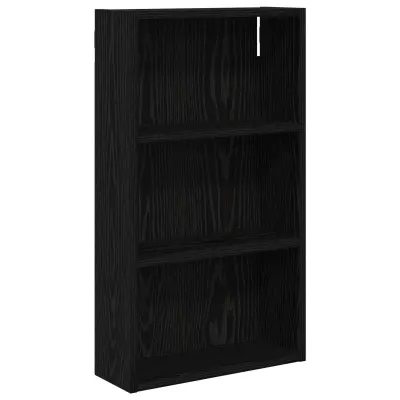 vidaXL Kopalna stenska omarica s polico Črni Hrast 40 x 14 x 70 cm