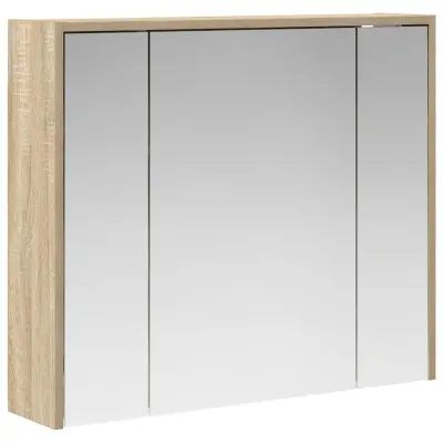 vidaXL Kopalniška ogledalna omara Sonoma hrast 73,5 x 16 x 62,5 cm