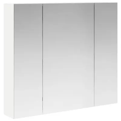 vidaXL Kopalniška ogledalna omara s polico Bela 80 x 14.5 x 70 cm