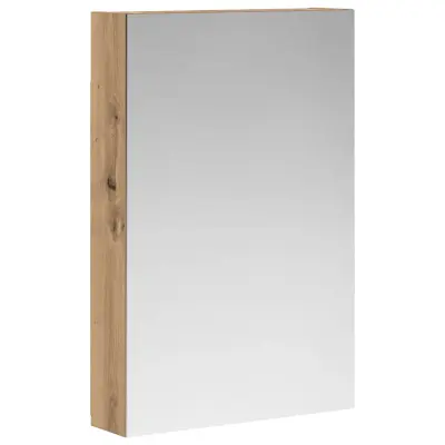 vidaXL Kopalniška ogledalna omara s polico Oreh 40 x 10,5 x 60,5 cm