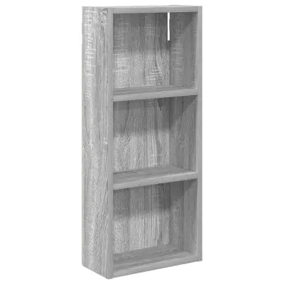 vidaXL Kopalna stenska omarica s polico Siva Sonoma 30 x 14 x 70 cm