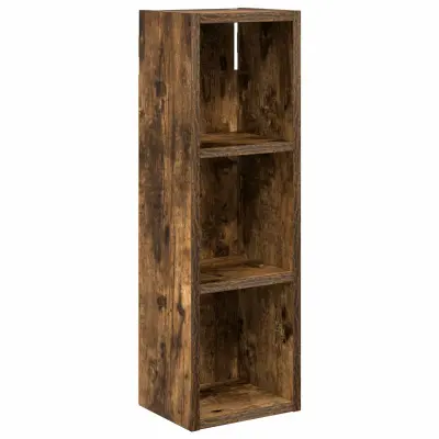 vidaXL Kopalna stenska omarica Dimljeni Hrast 20 x 16 x 62,5 cm