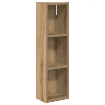 vidaXL Kopalna stenska omarica s polico Oreh 20 x 14 x 70 cm