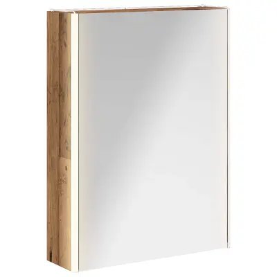 vidaXL Kopalniška ogledalna omara Star les 53,5 x 15,5 x 70 cm