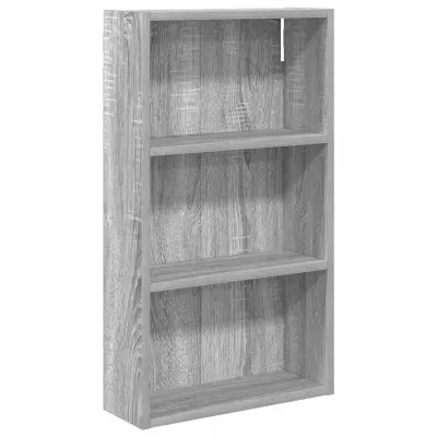 vidaXL Kopalna stenska omarica s polico Siva Sonoma 40 x 14 x 70 cm