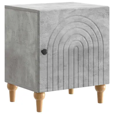 vidaXL Nočna omarica Betonsko siva 43 x 34,5 x 50 cm Inženirski les