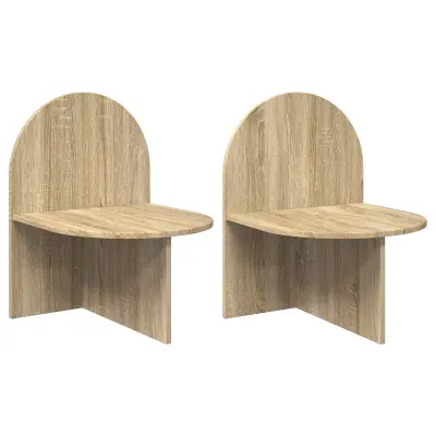 vidaXL Nočna omarica 2 pcs Sonoma hrast 48 x 49 x 65 cm