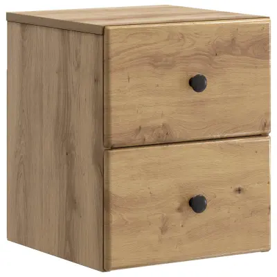 vidaXL Stenski nočni omarici Artisan hrast 34,5 x 33 x 40 cm