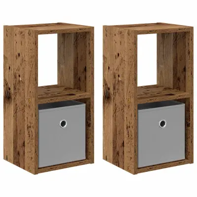 vidaXL Nočna omarica s predalom 2 pcs Star les 25,5 x 22 x 49,5 cm