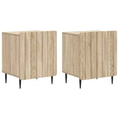 vidaXL Nočna omarica 2 pcs Sonoma hrast 43 x 34,5 x 52 cm