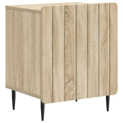 vidaXL Nočna omarica Sonoma hrast 43 x 34,5 x 52 cm Inženirski les
