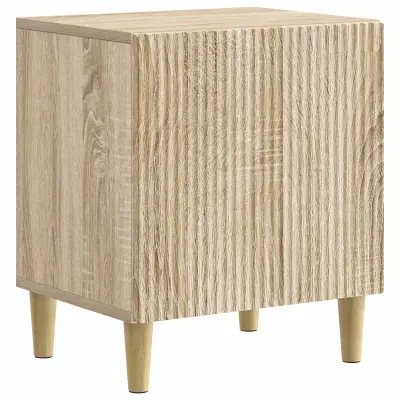 vidaXL Nočna omarica Sonoma hrast 43 x 34,5 x 50 cm Inženirski les