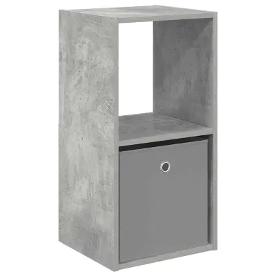 vidaXL Nočna omarica Betonsko siva 35 x 32 x 68,5 cm Konstruiran les