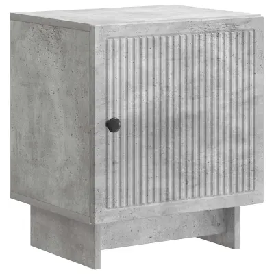 vidaXL Nočna omarica Betonsko siva 43 x 34,5 x 50 cm Inženirski les