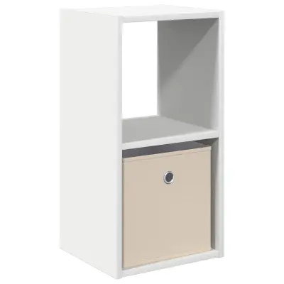 vidaXL Nočna omarica Bela 30,5 x 27 x 59,5 cm Konstruiran les