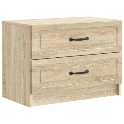 vidaXL Nočna omarica Sonoma hrast 62 x 34,5 x 44,5 cm Inženirski les