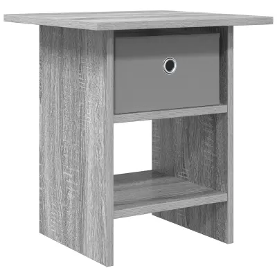 vidaXL Nočna omarica Siva Sonoma 41 x 40 x 45 cm Konstruiran les