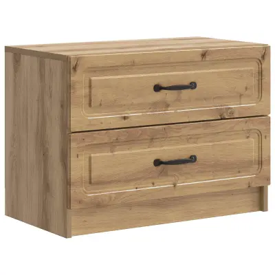vidaXL Nočna omarica Artisan hrast 62 x 34,5 x 44,5 cm Inženirski les