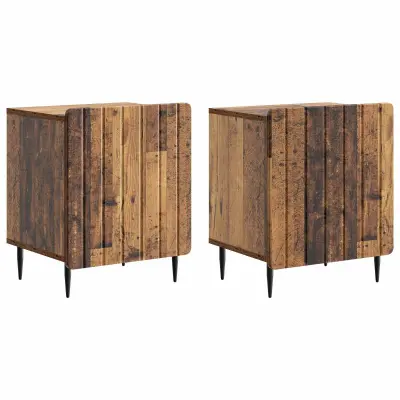 vidaXL Nočna omarica 2 pcs Star les 43 x 34,5 x 52 cm Inženirski les