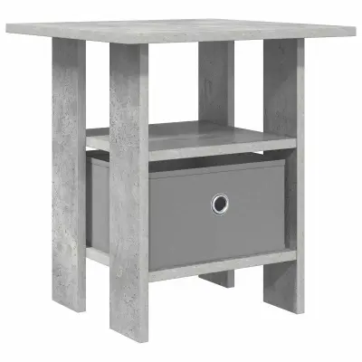 vidaXL Nočna omarica Betonsko siva 41 x 40 x 45 cm Konstruiran les