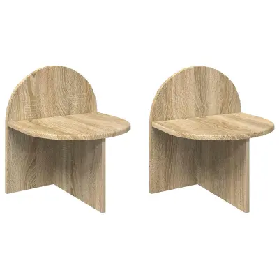 vidaXL Nočna omarica 2 pcs Sonoma hrast 40 x 35,5 x 45,5 cm