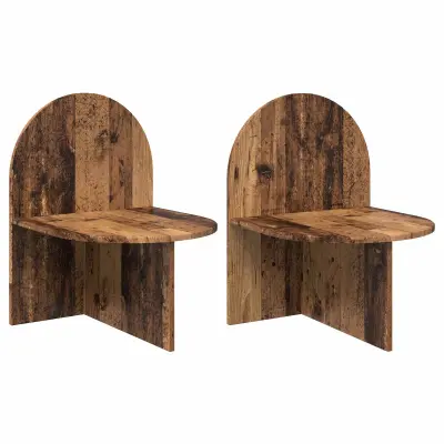 vidaXL Nočna omarica 2 pcs Star les 48 x 49 x 65 cm