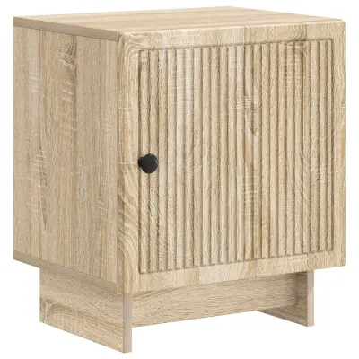 vidaXL Nočna omarica Sonoma hrast 43 x 34,5 x 50 cm Inženirski les