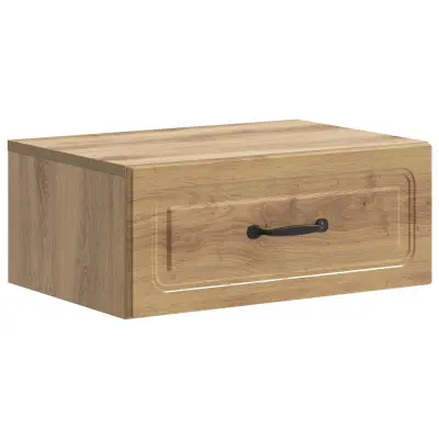 vidaXL Stenski nočni omarici Artisan hrast 49 x 34,5 x 20 cm