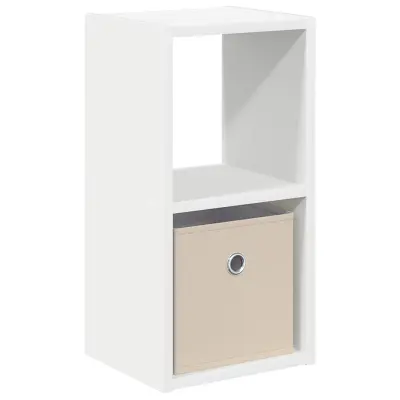 vidaXL Nočna omarica Bela 25,5 x 22 x 49,5 cm Konstruiran les