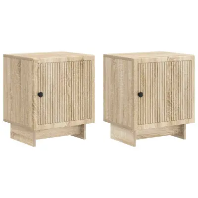 vidaXL Nočna omarica 2 pcs Sonoma hrast 43 x 34,5 x 50 cm