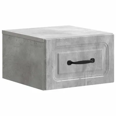vidaXL Stenski nočni omarici Betonsko siva 34,5 x 33 x 20 cm